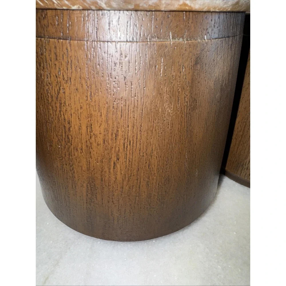 Rare Amazing Vintage‎ MCM Faux Wood/ Hard Plastic Canister Set